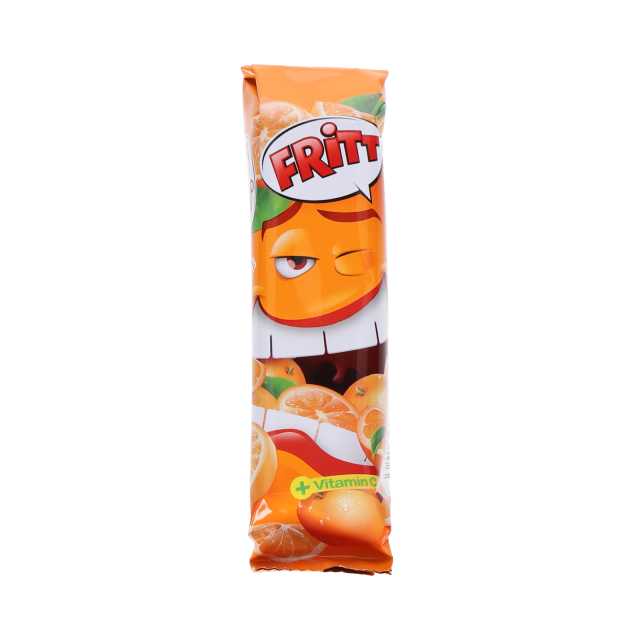 Fritt Kaubonbon Streifen 70 g, orange, 6 Stück