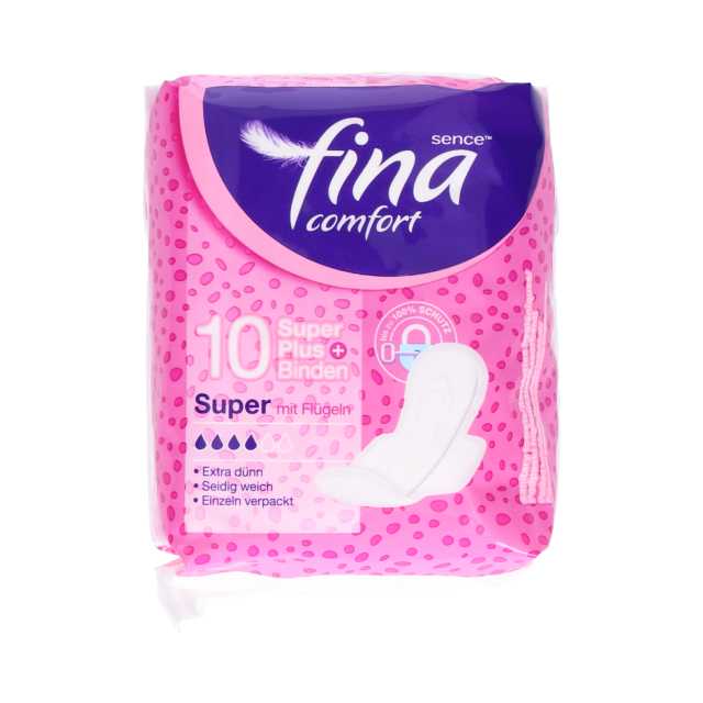 Sence Damenbinde Super mit Flügel, 10 Stück