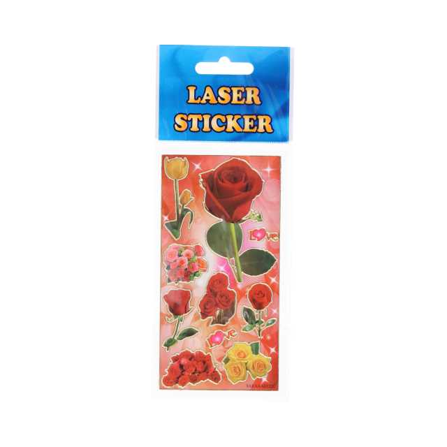 Sticker Laser Blumen, 7 x 18 cm