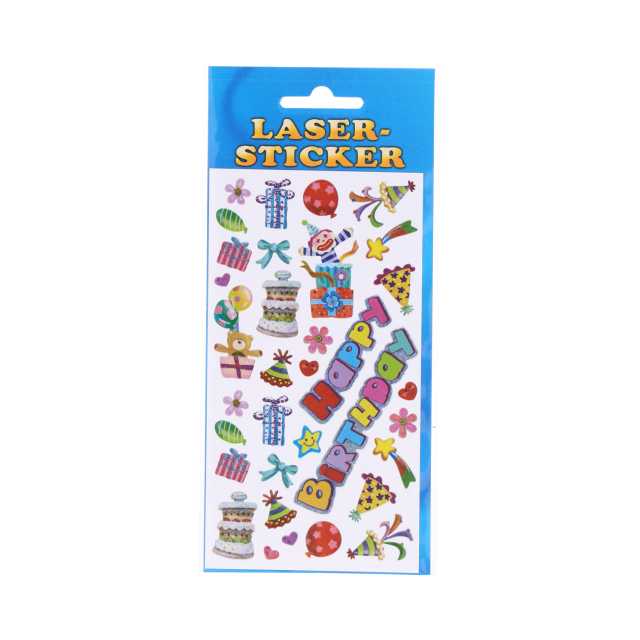 Sticker Laser Happy Birthday