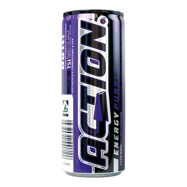 Action Energy Drink Purple