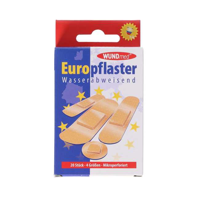 WUNDmed® Euro-Pflaster wasserabweisend 20er 4 versch. Größen