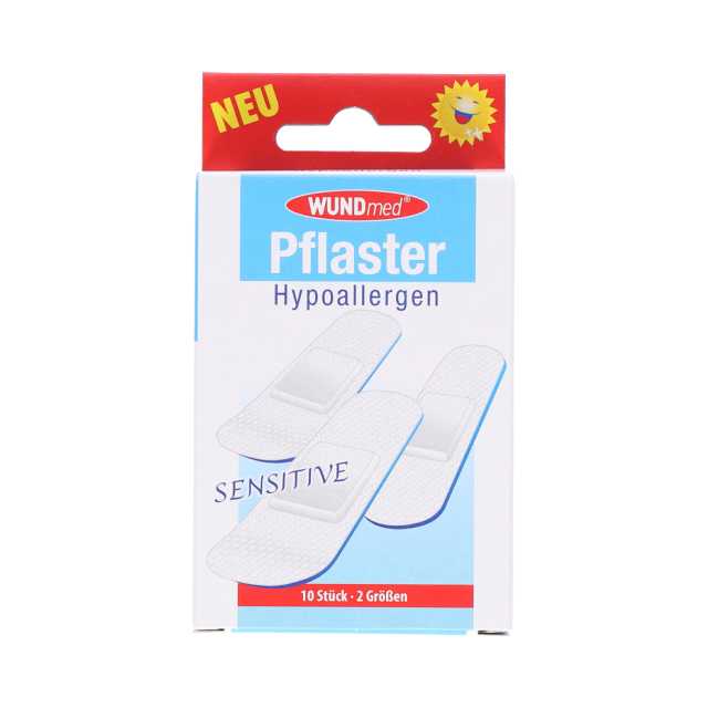 WUNDmed® Pflaster Hypoallergen sensitive 10er 2 versch. Größen