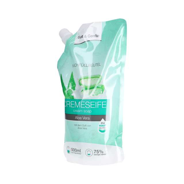 Flüssigseife Nachfüllbeutel 500 ml Aloe Vera