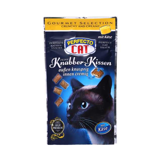 Perfecto Cat Knabber-Kissen Katzensnack, 50 g