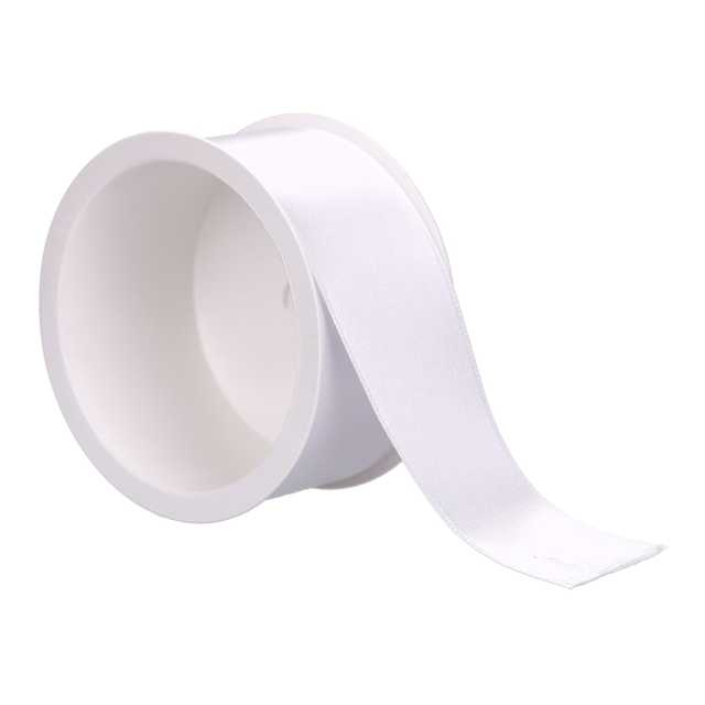 Seidenband Wedding weiß, diverse Breiten