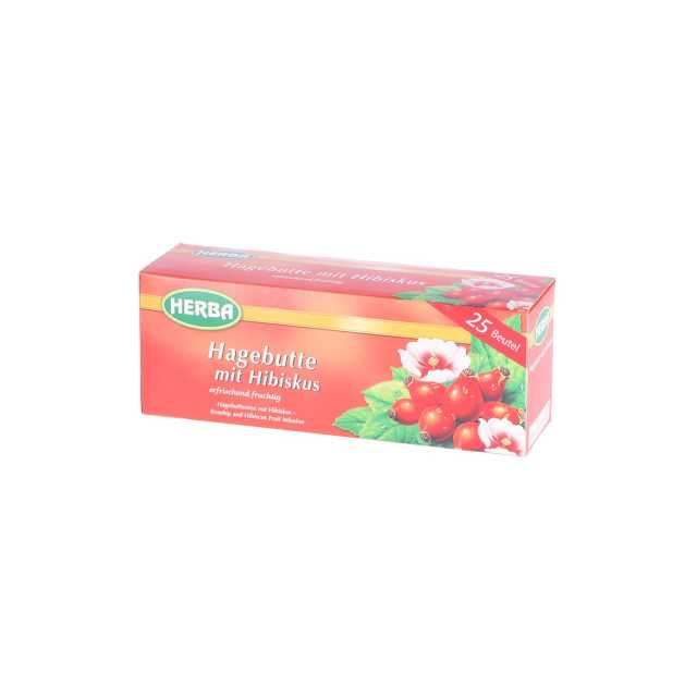 Herba Tee Hagebutte mit Hibiskus 25er
