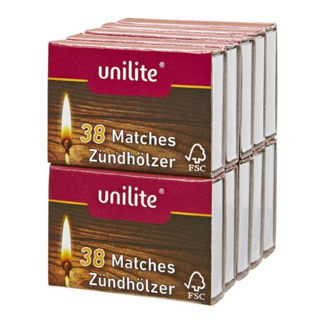 Streichhölzer Pack 4,3cm, 10 Stück