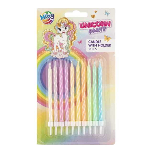 Kerzen Einhorn mit Halter