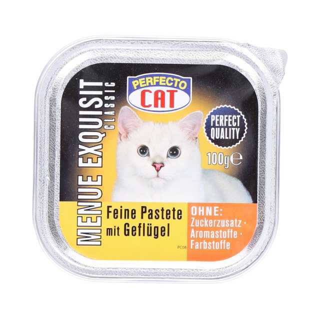 Perfecto Cat Katzenfutter mit Geflügel in Aluschale 100 g