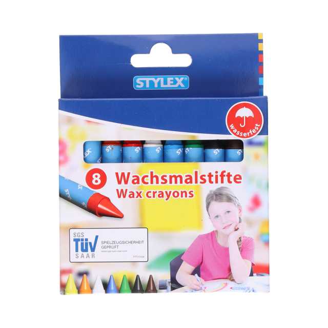 STYLEX®Wachsmalstifte wasserfest 8er