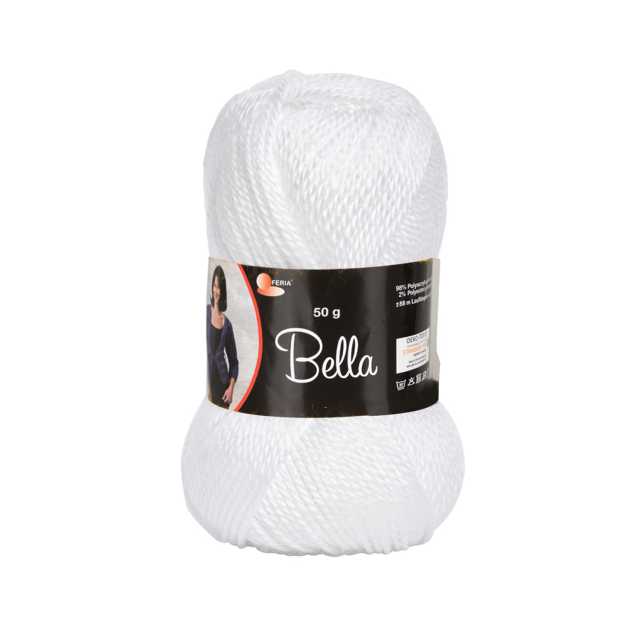 Garn Bella weiß 50 g