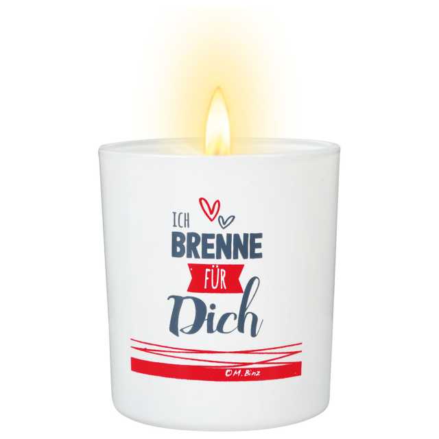 Teelichthalter Ich brenne, 8 cm