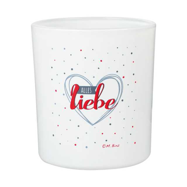 Teelichthalter Alles Liebe, 8 cm