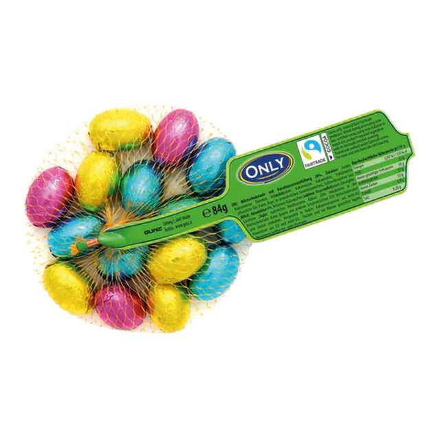 Milchschokoladeneier mit Haselnusscreme