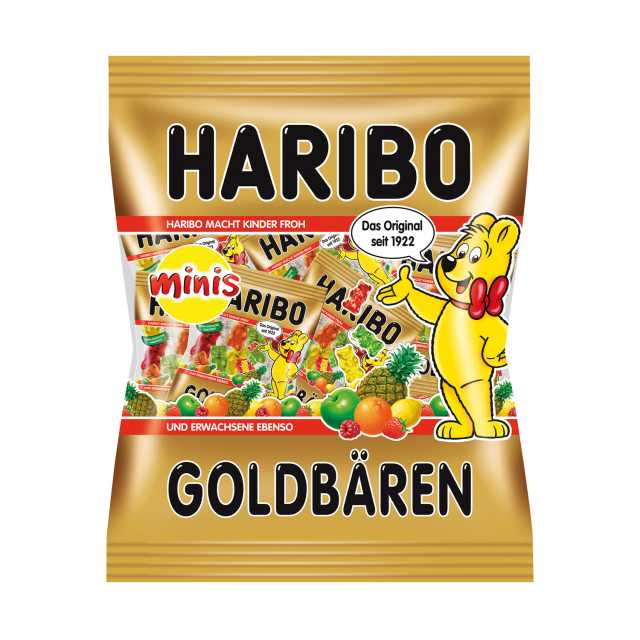 HARIBO Goldbären Minis Gummibären 250 g, 20 Stück