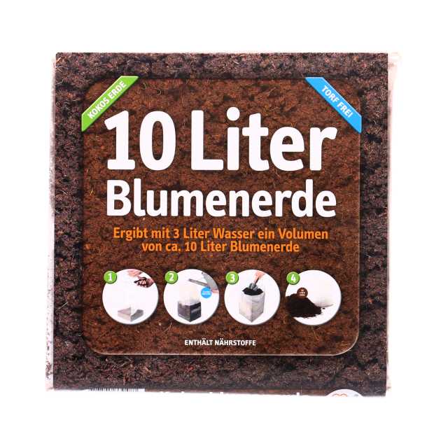 Blumenerde Kokoserde 10 Liter torffrei