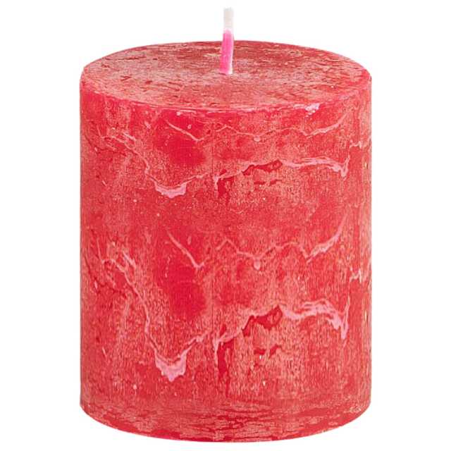 O'Canny Stumpenkerze Rustik rot 80 x 68 mm