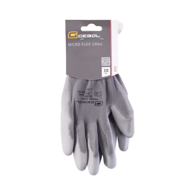 Arbeitshandschuh Größe 10, Nano Flex, grau