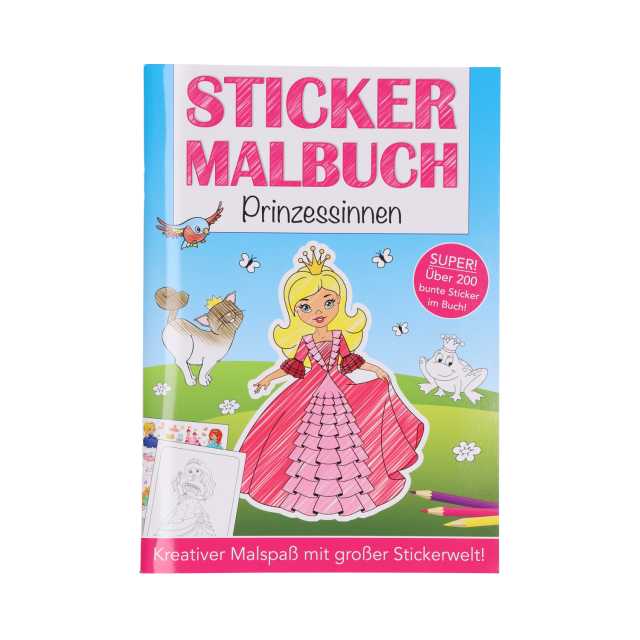 Malbuch mit Sticker 64Seiten