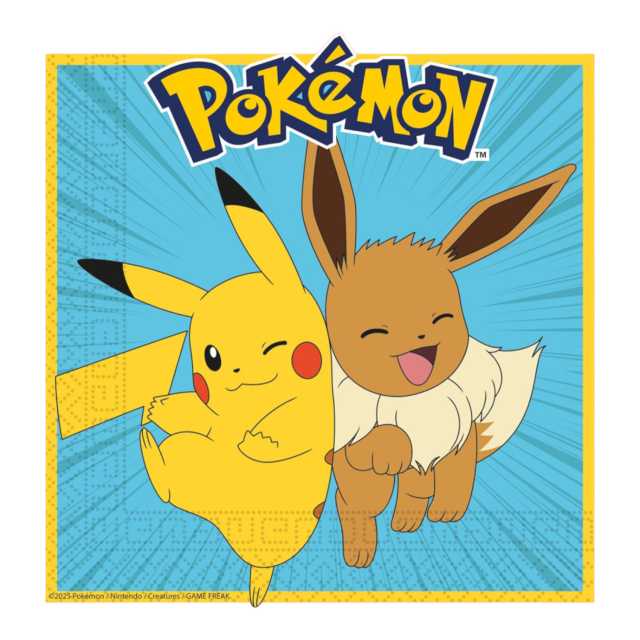 Servietten Pokemon, 20 Stück