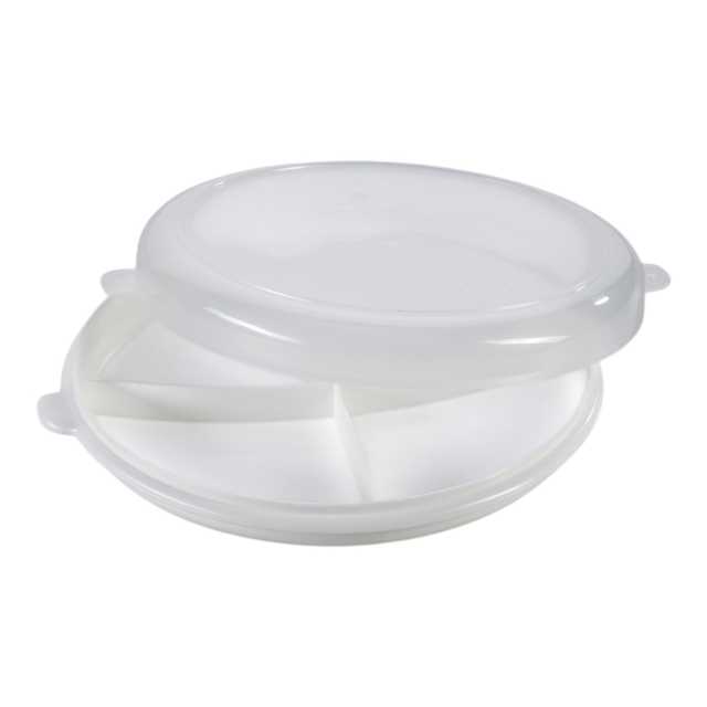 Teller f. Mikowelle 26cm, mit Deckel