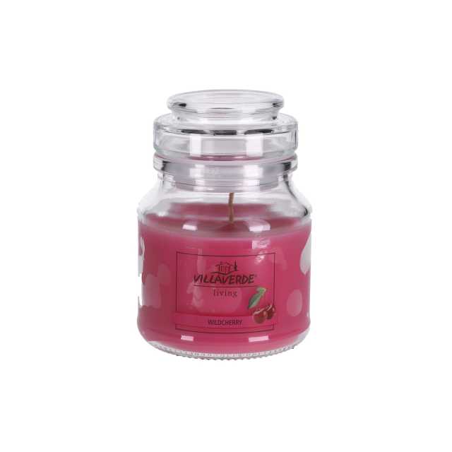 Villaverde Duftkerze mit Deckel, Wildberry-Aroma