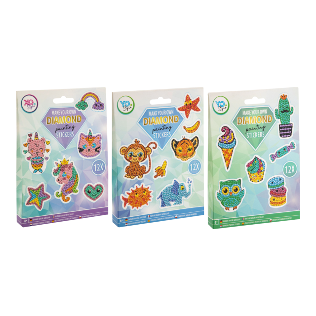 Sticker Diamond Painting 3fach sort.