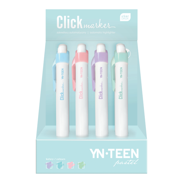 Textmarker Clicker pastell