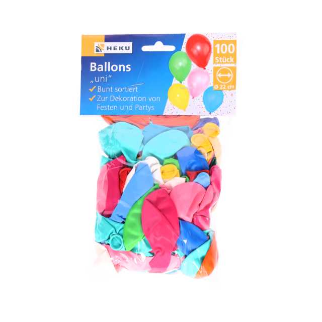 Heku Luftballons bunt Ø ca. 22 cm