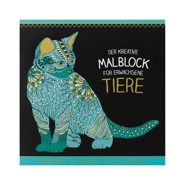 Malblock für Erwachsene, 80Seiten + CD