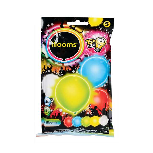 LED Luftballons bunt Brenndauer 15 Std.