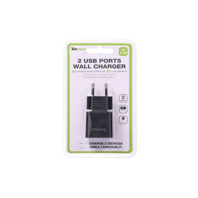Tekmee Ladestecker mit 2 USB-Ports