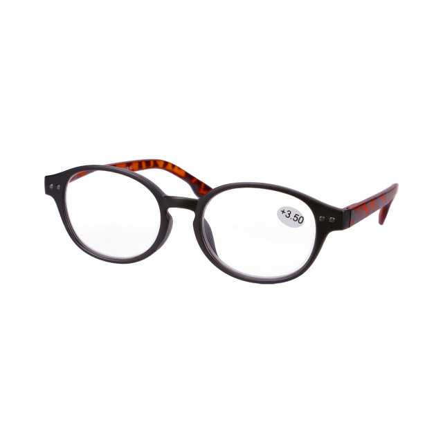 Star Optic Lesehilfe MD1 aus Kunststoff +3,5 Dioptrien schwarz/braun