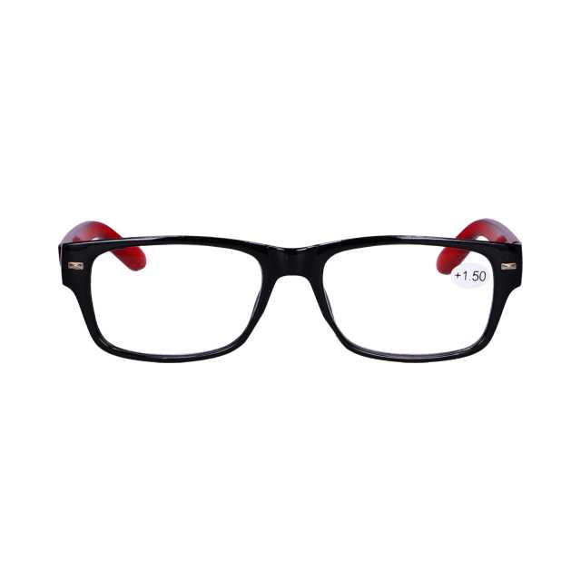 Star Optic Lesehilfe MD2 aus Kunststoff +1,5 Dioptrien schwarz/rot