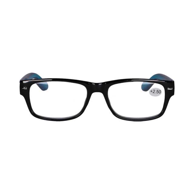Star Optic Lesehilfe MD2 aus Kunststoff +2,5 Dioptrien schwarz/blau