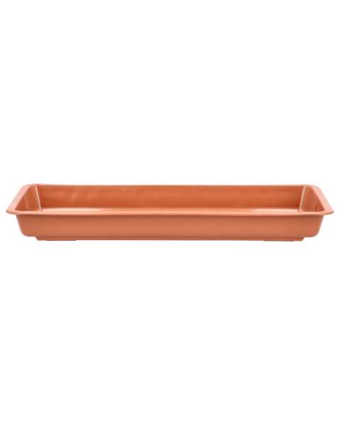 Blumenuntersetzer Garden 40 x 17 x 4,5 cm, terracotta