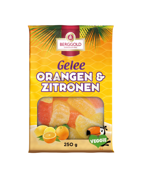 Berggold Gelee Orangen+Zitronen gezuckert