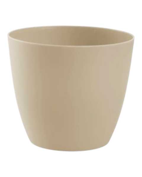 Blumenübertopf Ella Ø=15cm aschgrau