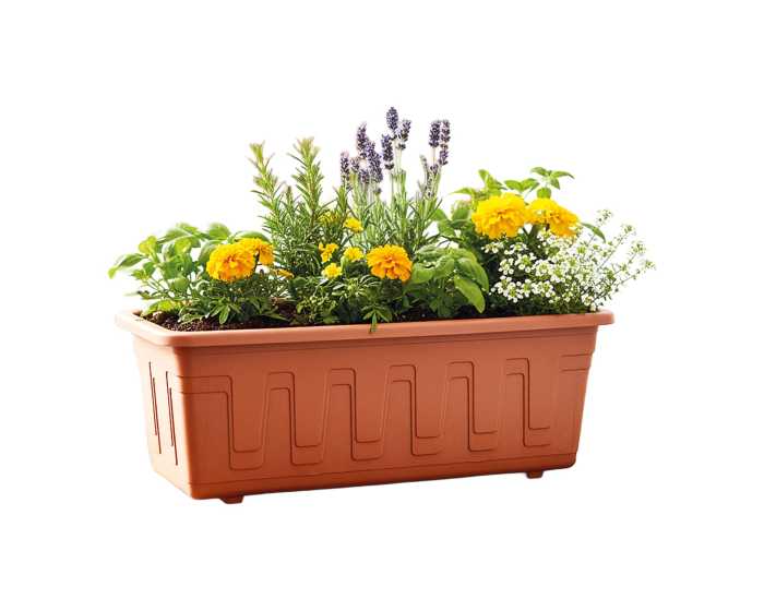 Blumenkasten Garden, terracotta, 40 x 17 x 15 cm  Top-Schnppchen |  Mc-Geiz