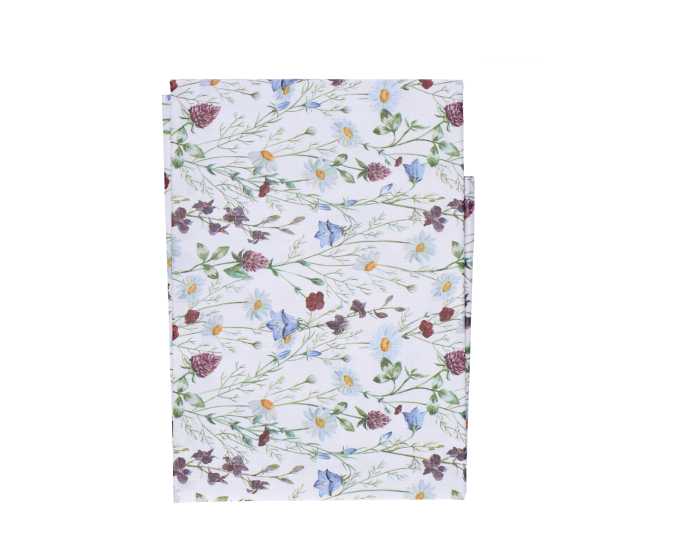 Wachstuch 130x160cm Mit Blütenmuster - Abwaschbare Gartentischdecke Aus Polyester
