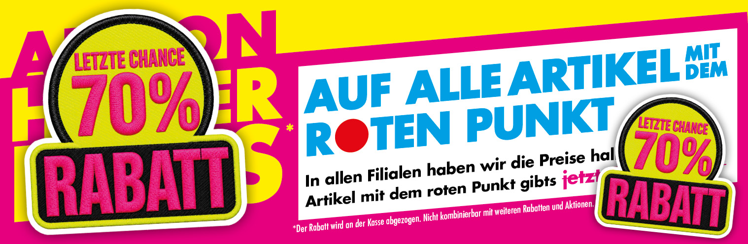 Halber Preis - Jetzt 70% Rabatt!