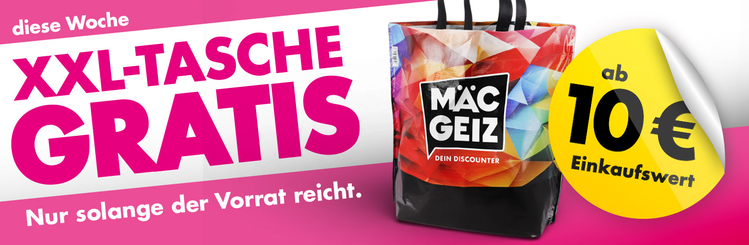 XXL-Tasche Gratis ab 10€ Einkaufswert