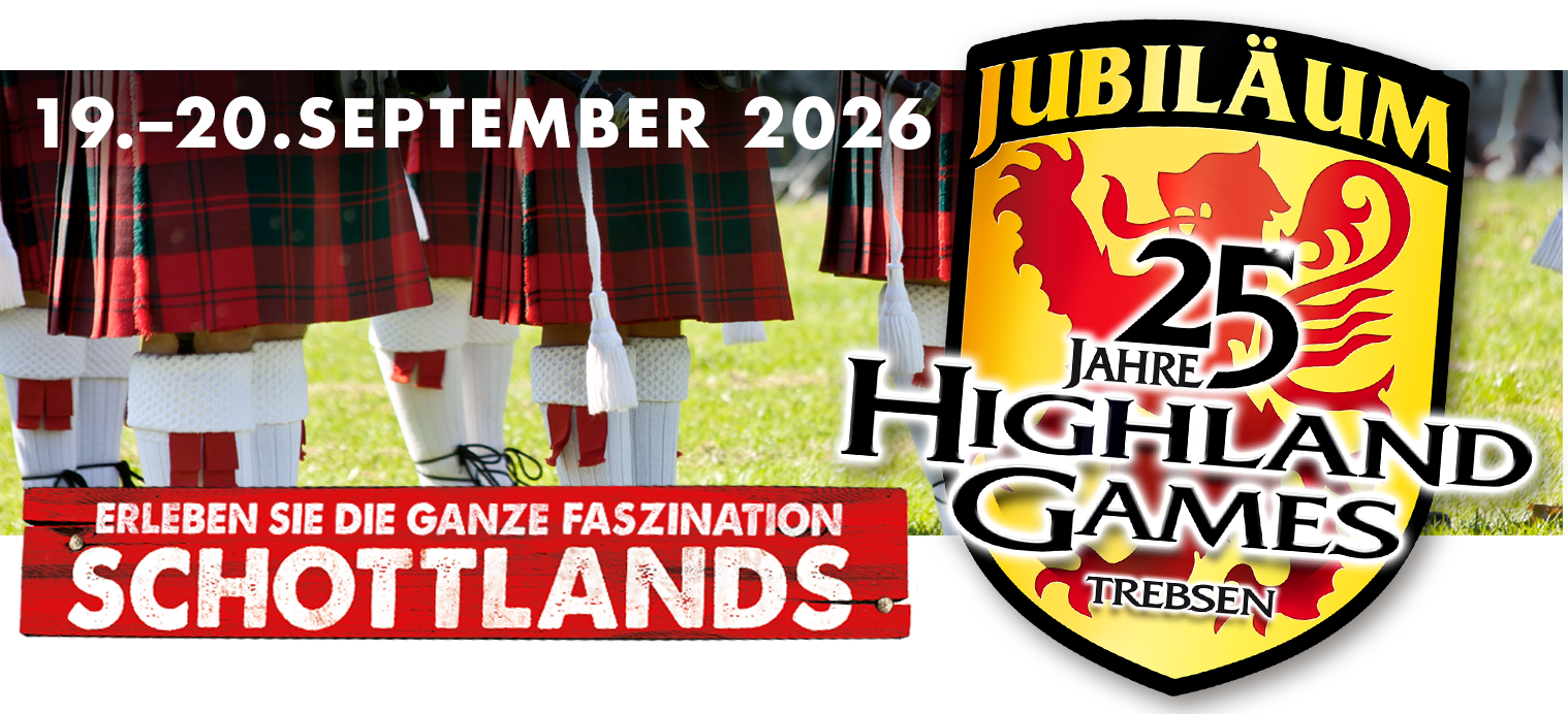 Highland Games 2026 – 19.–20. September – Jubiläum 25 Jahre