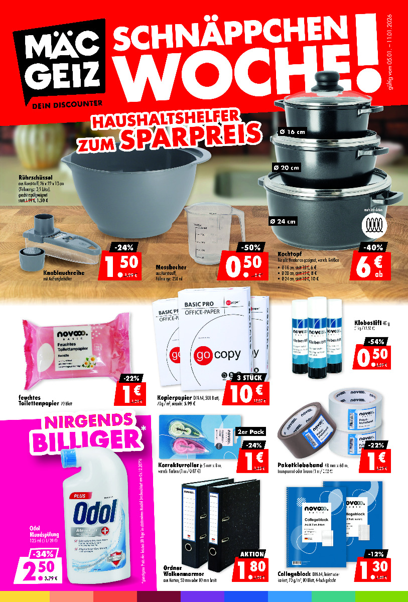 Prospekt Kalenderwoche 02 2026, gültig ab 05.01.2025