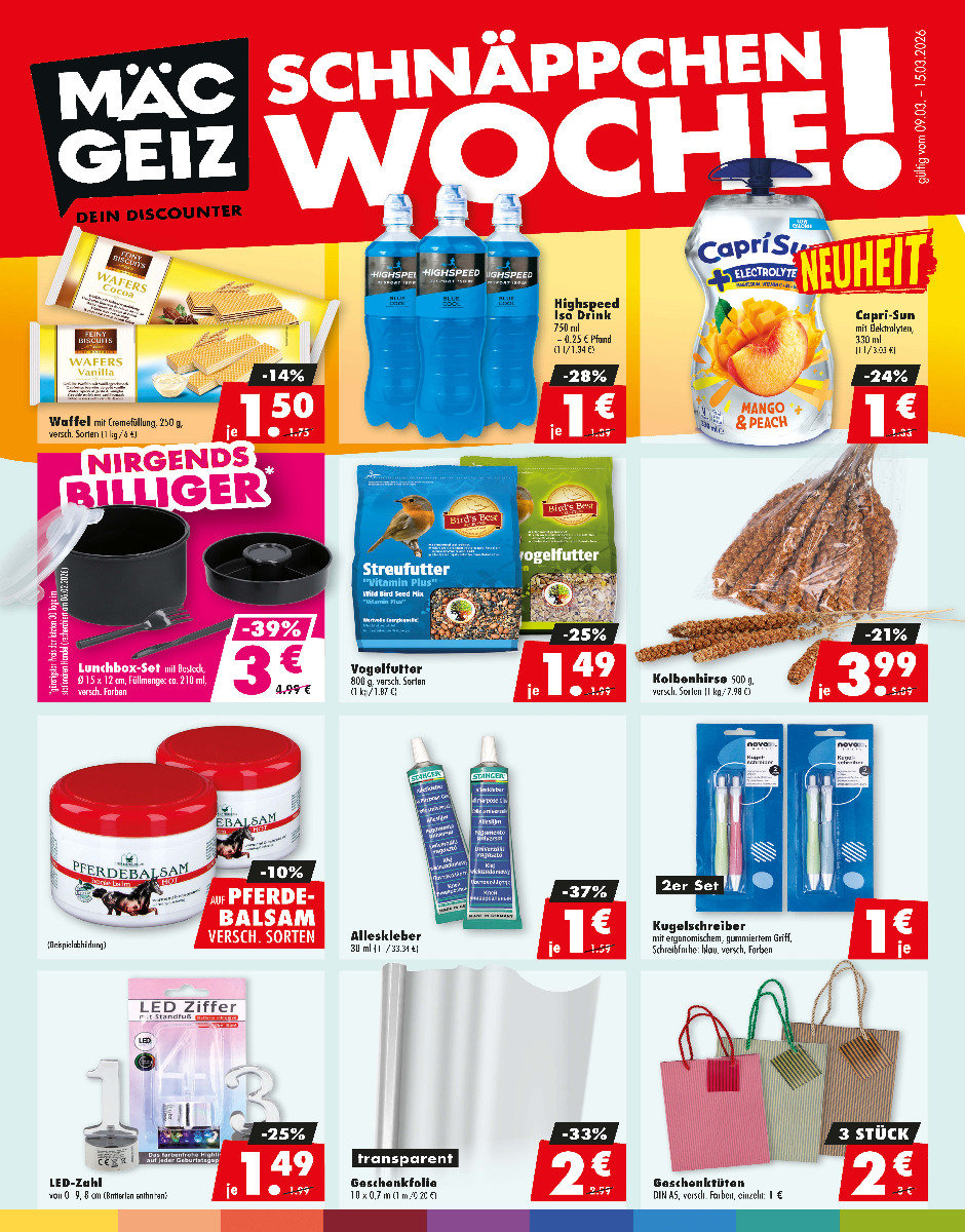 Prospekt Kalenderwoche 11 2026, gültig ab 09.03.2025