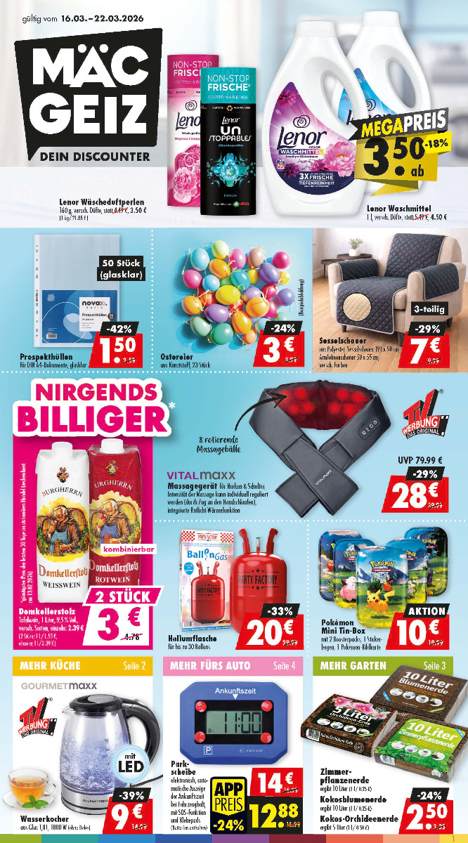 Prospekt Kalenderwoche 12 2026, gültig ab 16.03.2025