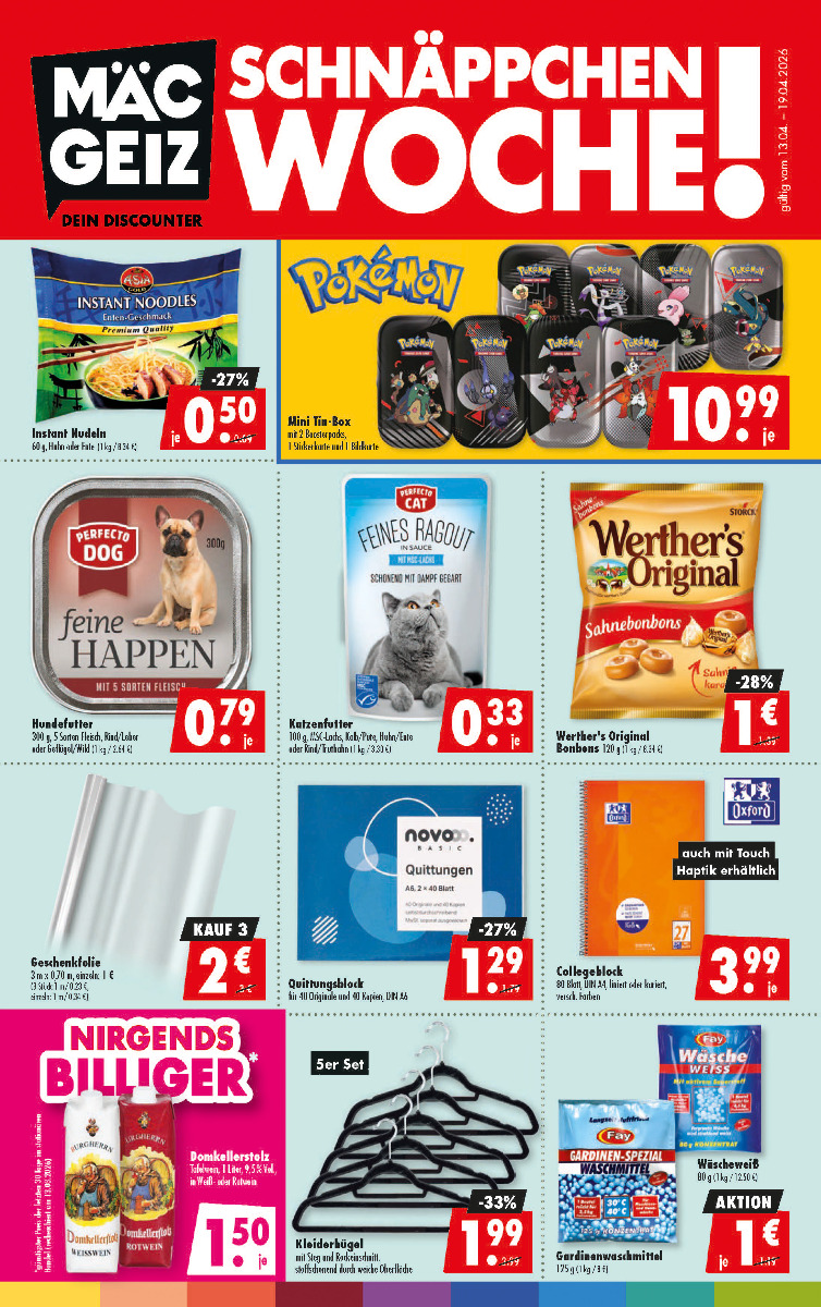 Prospekt Kalenderwoche 16 2026, gültig ab 13.04.2025