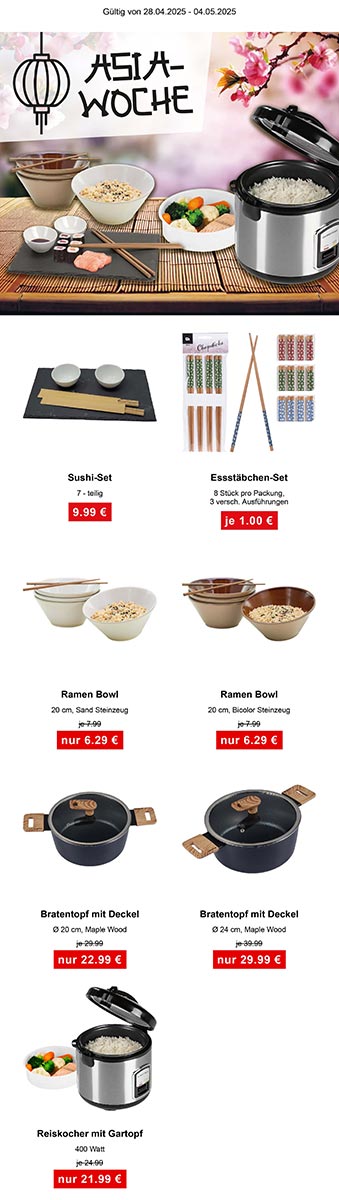 Sonderaktion Asia-Woche ab 28.04.25