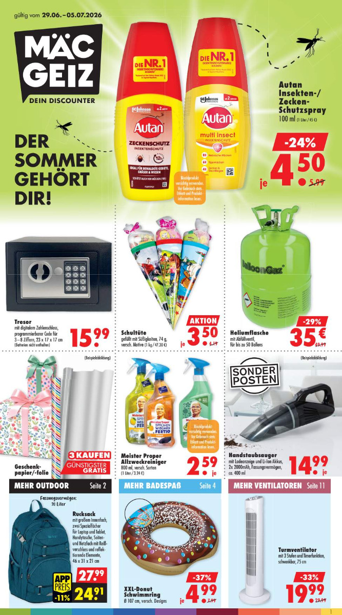 Prospekt Kalenderwoche 27 2026, gültig ab 29.06.2026